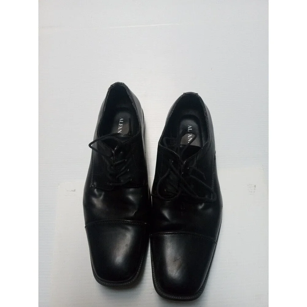 Alfani Men's Andrew Black Lace Up Derby Dress Shoes Size 13m